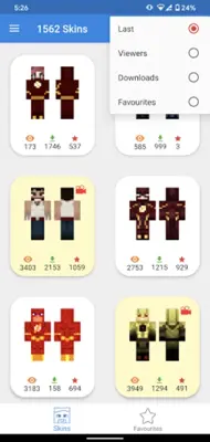 Superhero Skins android App screenshot 1